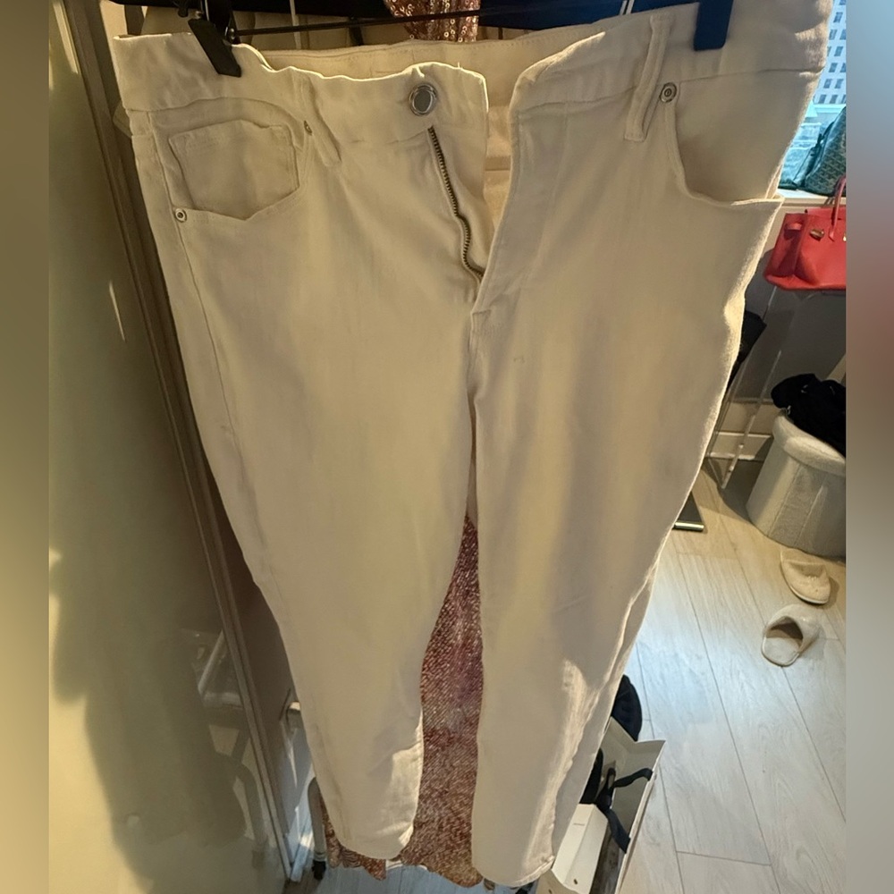 Good American Classic White Jeans
